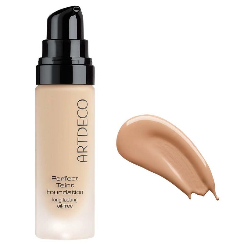 ARTDECO Perfect Teint Foundation - Olive Beige NÂ°56 - Lightweight Liquid Formula - Medium to Full Coverage - Without Mask-Like Effect - Conceals Imperfections - Vegan Makeup - Hyaluron - 0.67 Fl Oz - Image 1